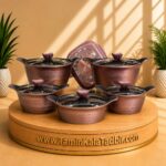 Special sale of Dalton Granite Cast Iron 12 Piece Pot Set